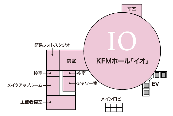 KFMホール「イオ」フロア図
