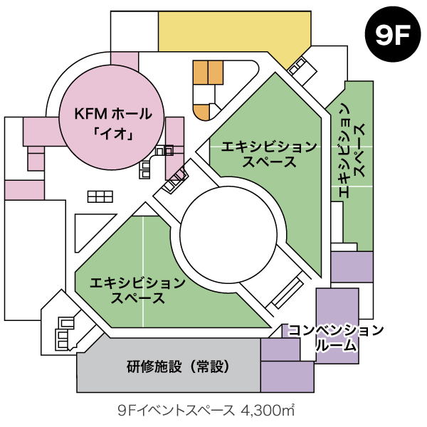 9F イベントスペース 5,000平方メートル