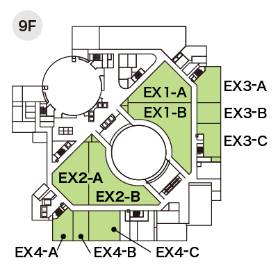 エキジビションスペース会場図