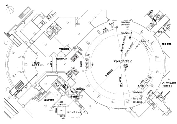 アトリウムプラザ平面図