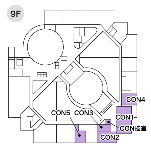 コンベンションルーム配置図