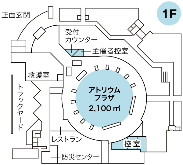 アトリウムプラザ配置図