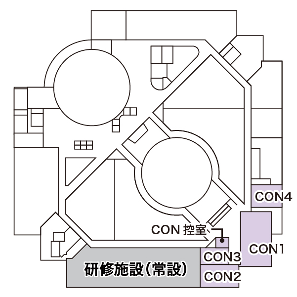 コンベンションルームレイアウト図
