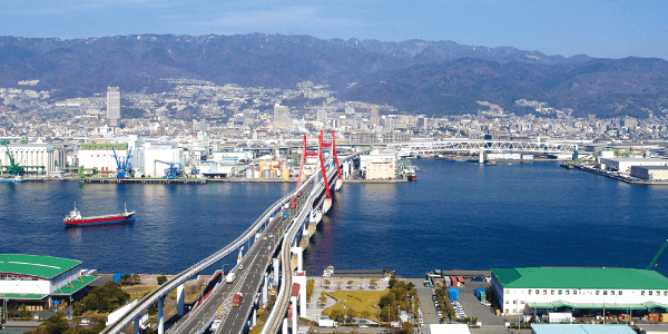 阪神間の中央に位置する六甲アイランド