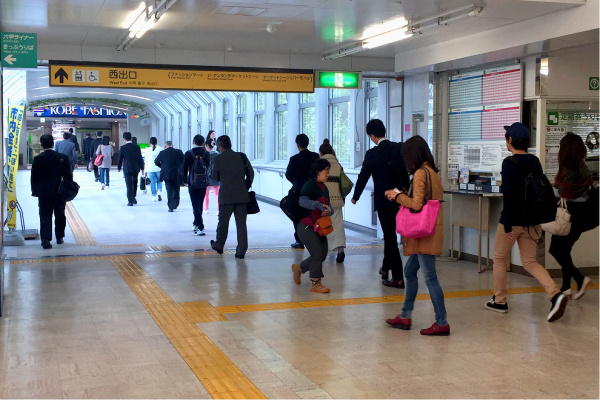 雨に濡れない通勤